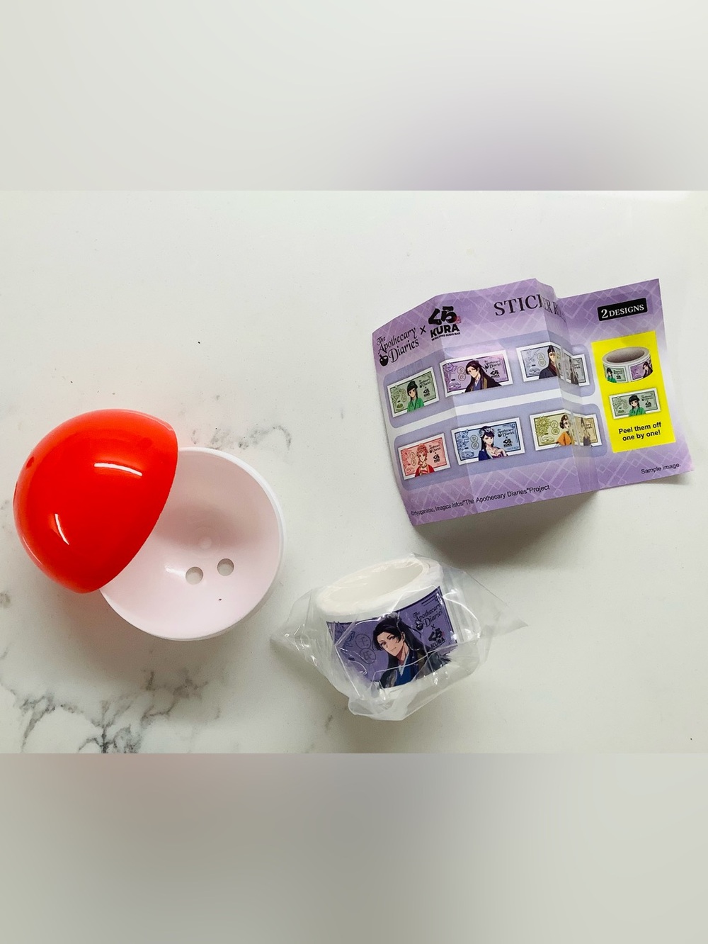 The Apothecary Diaries x Kura Sushi Sticker Roll – Maomao, Jinshi & More